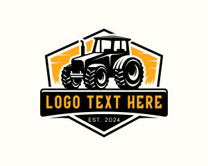 Plowing - Tractor Agriculture Harvest logo design