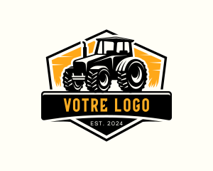Tractor Agriculture Harvest Logo
