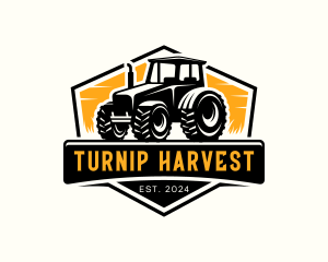 Tractor Agriculture Harvest logo design