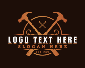 Utility - Carpentry Builder Hammer logo design