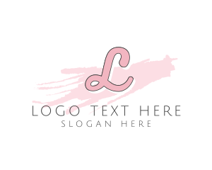 Lifestyle - Brush Stroke Feminine Cosmetics logo design