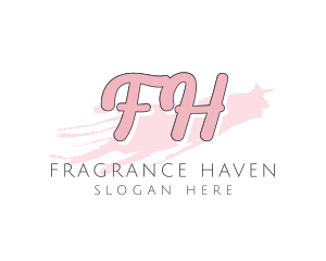 Brush Stroke Feminine Cosmetics   logo design