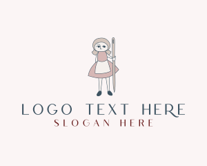 Cute - Female Tailor Dressmaker logo design
