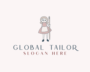 Female Tailor Dressmaker logo design