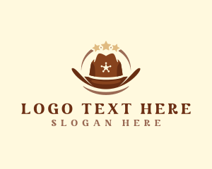 Pub - Western Cowboy Hat logo design