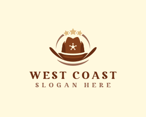 West - Western Cowboy Hat logo design