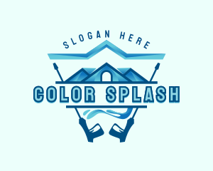 Pressure Washer Cleaning logo design