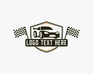Auto Detailing - Sports Car Racing logo design
