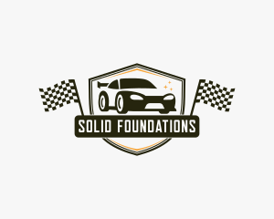 Auto Detailing - Sports Car Racing logo design