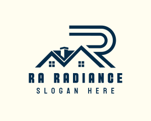 House Residential Letter R logo design