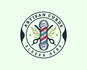 Barbershop Stylist Grooming logo design