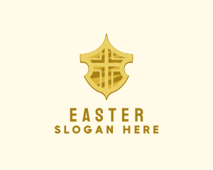 Sigil - Religious Cross Shield logo design