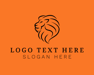 Simba - Lion Bank Agency logo design