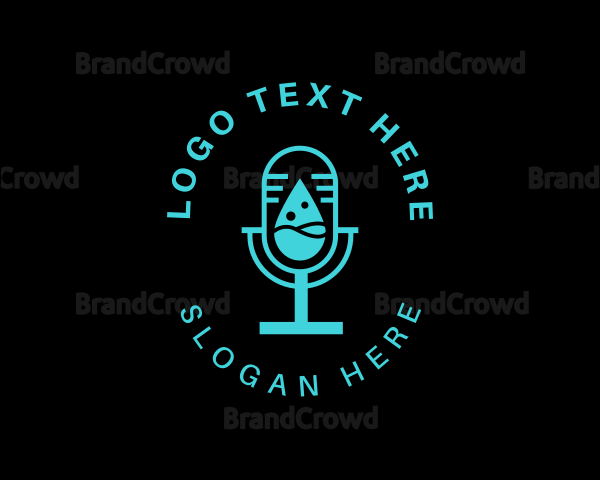 Droplet Microphone Podcast Logo