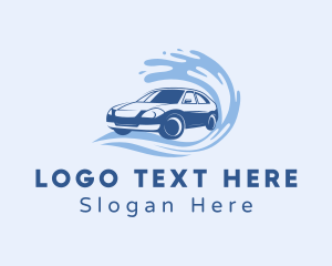 Automotive Car Wash Splash logo design
