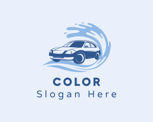 Automotive Car Wash Splash Logo