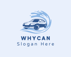 Sedan - Automotive Car Wash Splash logo design