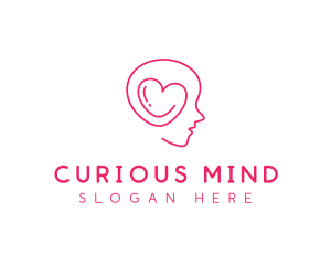 Heart Mind Psychologist logo design