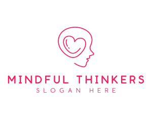 Heart Mind Psychologist logo design