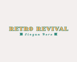 Vintage - Vintage Retro Ribbon logo design