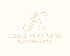 Letter H - Business Calligraphy Letter H logo design