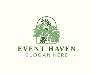 Venue - Botanical Leaf Garden logo design