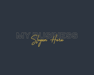 Generic Signature Business logo design