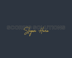 Generic Signature Business logo design