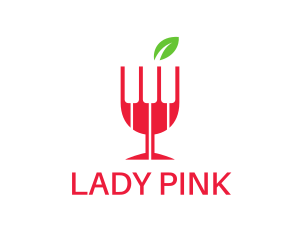 Food - Wine Piano Keys logo design
