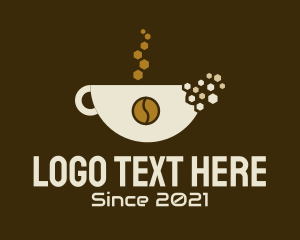 Online App - Coffee Cup Pixel logo design