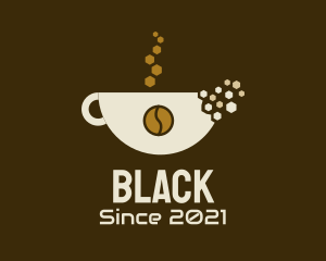 Coffee Cup Pixel  logo design