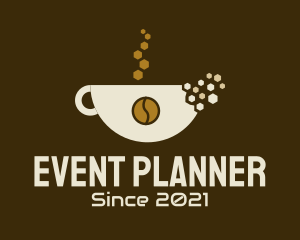 Hot Coffee - Coffee Cup Pixel logo design