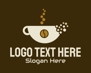 Coffee Cup Pixel  Logo