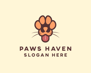 Animal Dog Paw logo design