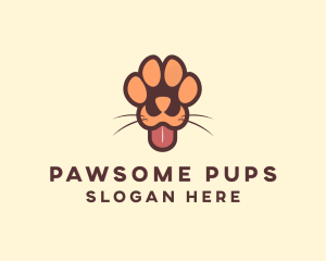 Animal Dog Paw logo design