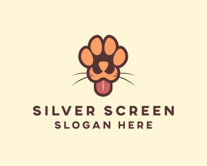 Tongue - Animal Dog Paw logo design