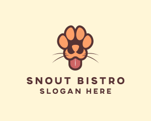 Animal Dog Paw logo design