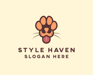 Shelter - Animal Dog Paw logo design