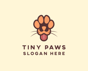 Animal Dog Paw logo design