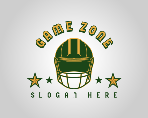 Football Star Helmet logo design