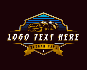 Garage - Driving Car Detailing logo design