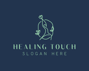 Yoga Floral Spa logo design