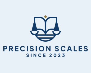 Scales - Legal Scales Star logo design