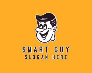 Guy - Funny Guy Character logo design