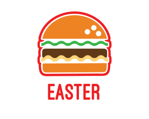 Hamburger - Fast Food Burger logo design