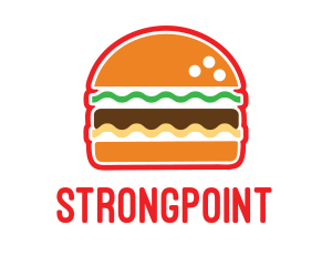 Bread - Fast Food Burger logo design