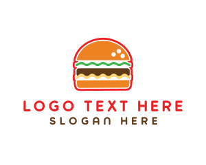 Fast Food Burger Logo