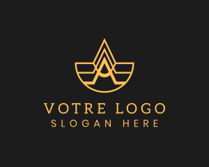 Letter A Startup Company  Logo