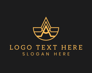 Letter A Startup Company  Logo