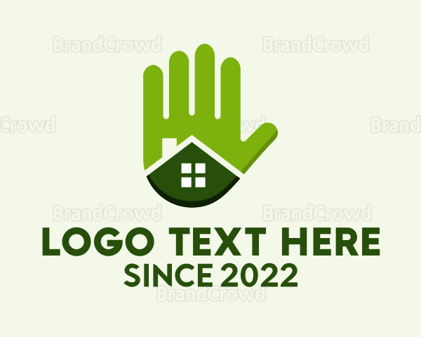 Green Hand Real Estate Logo